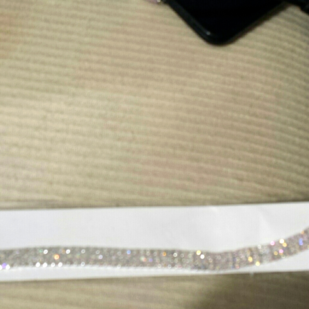 Rhinestone Bracelet.  Silver clasp